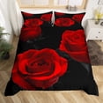 thumbnail image 1 of juego de cama de lujo Rosa Floral Funda Nórdica para Niñas Mujeres Pareja Amante, 1 of 6