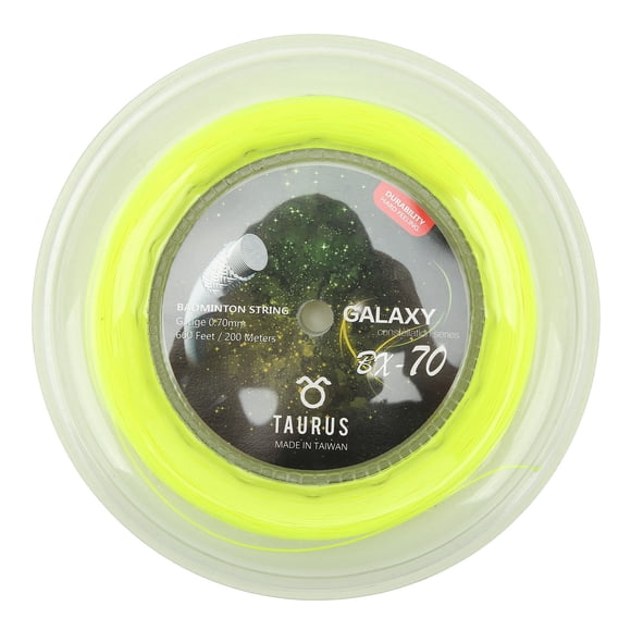 Corde de Raquette en Nylon, Forte Frappe 200m Raquettes de Badminton Haute Résistance Texture Claire 0.7mm pour Sports Noir, Blanc, Jaune Fluorescent, Violet, Bleu, Bleu Ciel, Rose