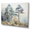 thumbnail image 2 of Designart "Tonalism Pines Pointillism III" Landscapes Wall Art Print, 2 of 5