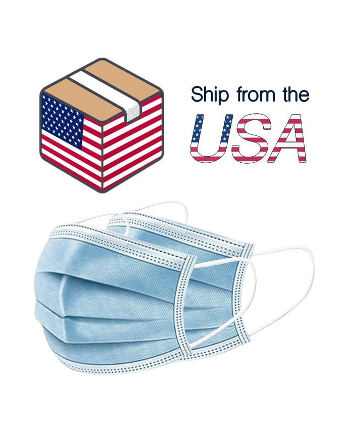 Disposable Face Mask Cover Breathable Dust Protection Mask, Blue, Size: 250