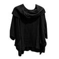 thumbnail image 2 of Weiqiqre Summer Outfits for Women Plus Size Tops Loose Crew Neck T Shirts Casual Three Quarter Length Tunic Tops, 2 of 9