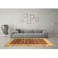 thumbnail image 3 of Ahgly Company Indoor Square Abstract Brown Modern Area Rugs, 3' Square, 3 of 4