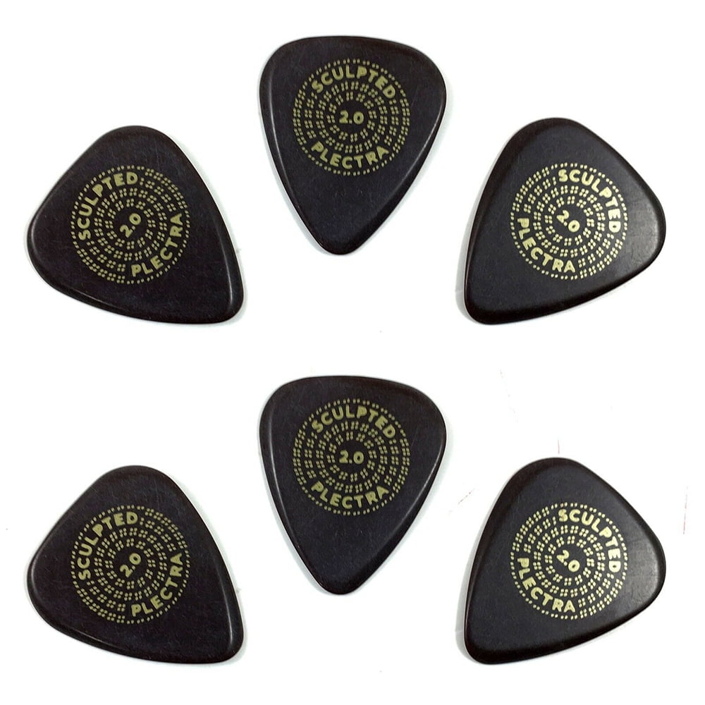 Dunlop Guitar Picks 6 Pack  Primetone Standard Smooth  Hand Sculpted  2.0mm