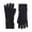 17-Navy-B, variant on Bibifish Womens Gloves Winter Warm Elegant Fuzzy Gloves Solid Color Fluffy Plush Gloves Cold Weather City Walks Outings Holiday Gloves