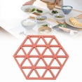 thumbnail image 1 of Salvamanteles De Silicona, 5 Piezas, Agarraderas De Silicona Hexagonales, Alfombrilla Resistente Al Calor, Agarraderas Resistentes A Ollas, Almohadillas Calientes De Silicona, 1 of 7