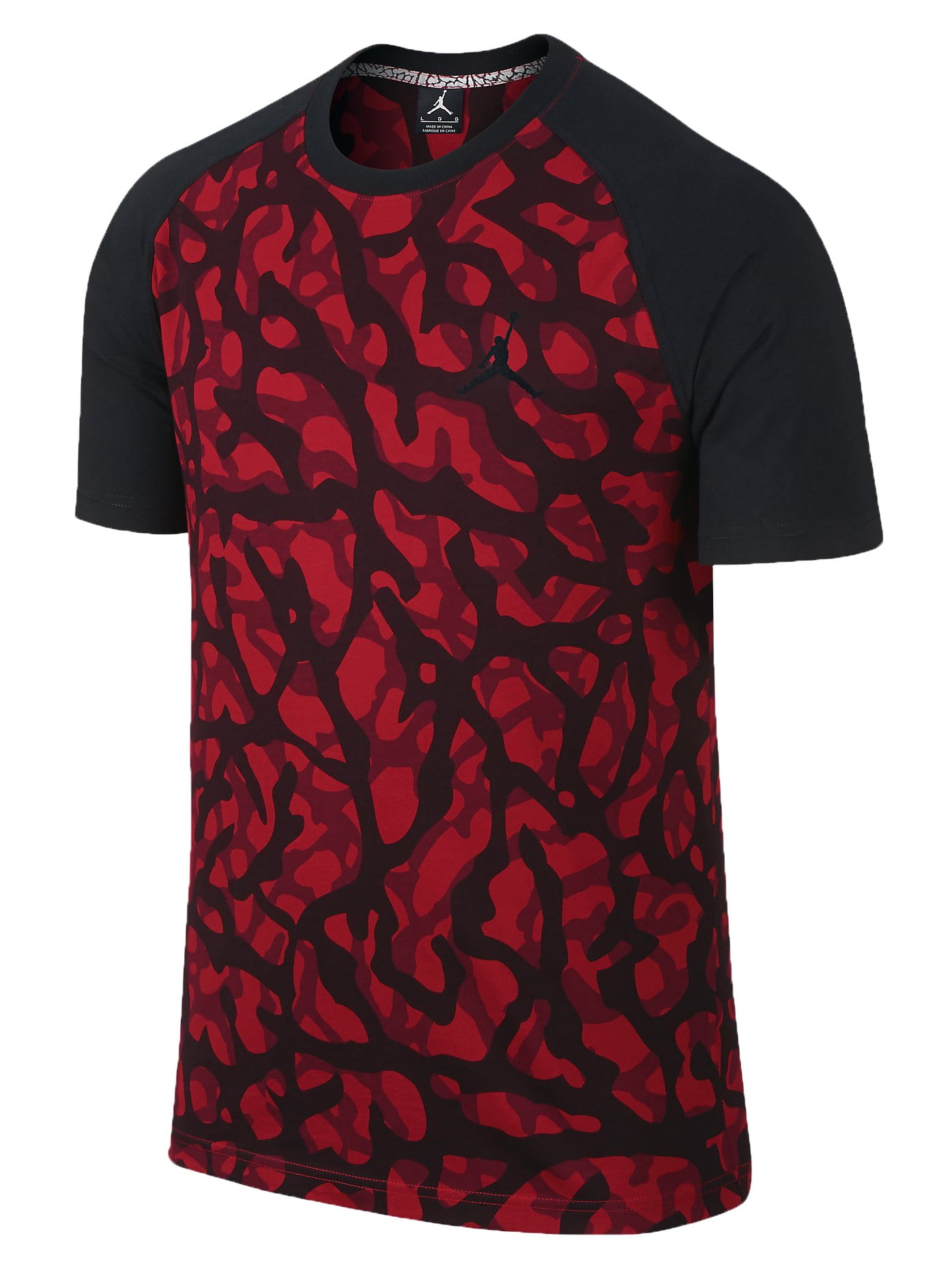 Shuraba beest Smeren Jordan Men's Nike Camo Ele Printed Shirt-Red - Walmart.com