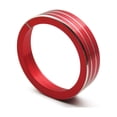 thumbnail image 3 of Red Aluminum Car Console Air Conditioning Knob Ring Trim For Kia Forte 2014-2018, 3 of 10
