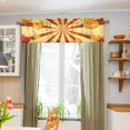thumbnail image 5 of Ryvnso Gold and Red Hearts Window Valance Kitchen Farmhouse Rod Pocket Short Curtain 54x18 inch, 5 of 6