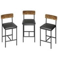 thumbnail image 2 of Dining Table Set for 2 with 3 Storage Shelves, Kitchen Table & Chairs for 2 Upholstered Chairs & Thick Wood Top, 3 Piece Dining Table Set for for Small Space, Apartment, Studio, 2 of 31