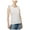 White - brightwht, variant on MAISON JULES Womens Navy Ruffled Sleeveless Scoop Neck Top Size: XL
