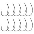 thumbnail image 1 of Visland 10 Pcs Loach Hook Sharp Strong Penetration Corrosion-resistant Anti-rust High Stability High Fish Rate High-carbon Steel High Strength Soft Worm Fish Hook Fishing Equipment, 1 of 8