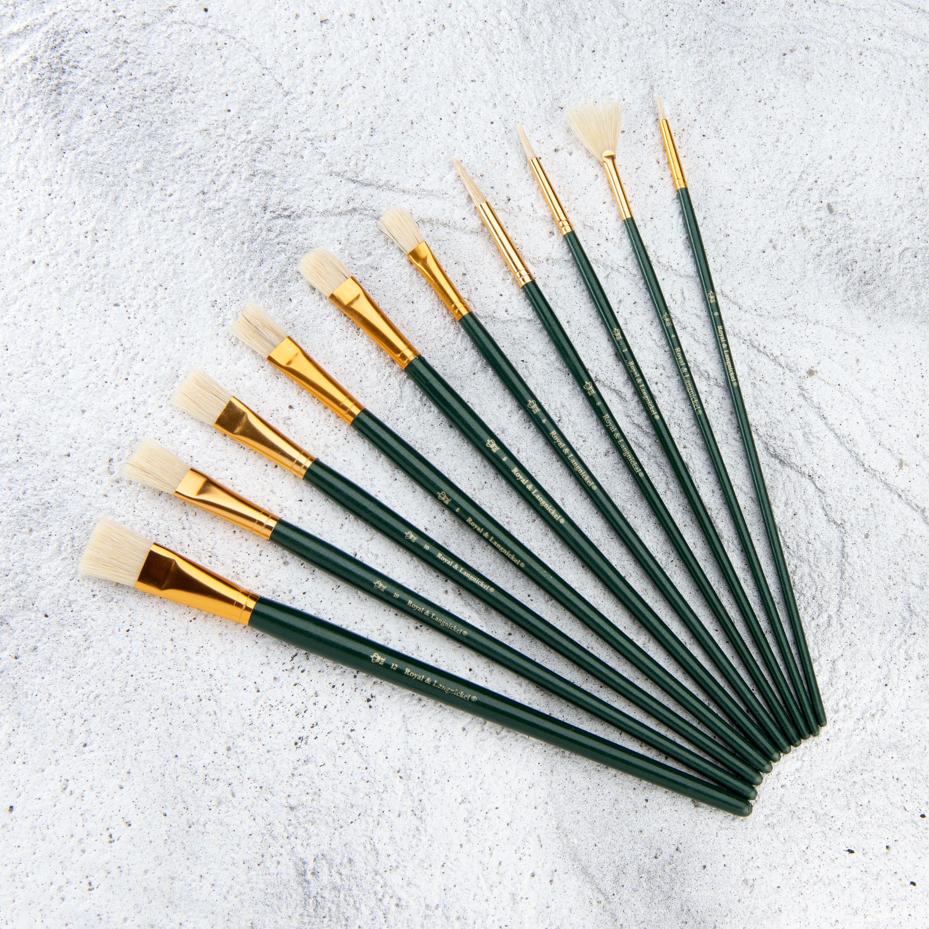 Royal & Langnickel - 30pc Super Value Long Handle Brush Set, For Acrylic and Oil Paints