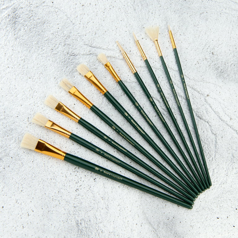 Royal & Langnickel - 10pc Long Handle, Acrylic and Oil Paint Brush
