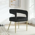 thumbnail image 5 of Intexca 2-Piece Hollow Backrest Accent Chair, Flannelette Fabric with Armrests, 5 of 5
