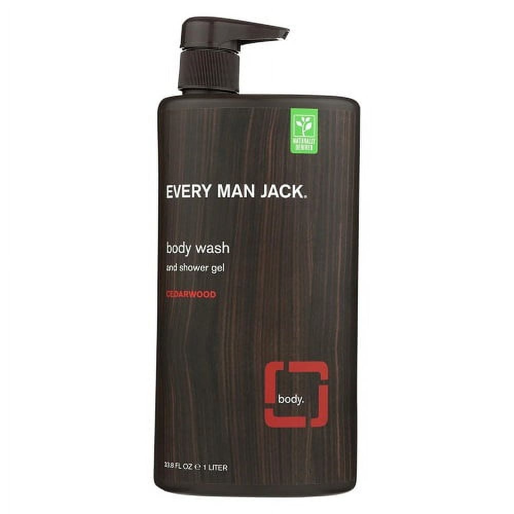 Every Man Jack Cedarwood Body Wash, 33.8 Oz, 6 Pack
