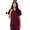 Burgundy, variant on Universal Scrubs For Women - Snap Front Scrub Top