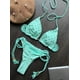 thumbnail image 2 of Bikini Bandeau con realce para mujer, traje de baño pequeño con realce de diamantes de imitación, estilo brasileño, tanga, 2024, 2 of 5