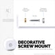 thumbnail image 5 of Soporte de altavoz Bluetooth con estante flotante BRAINWAVZ de 4 pulgadas, paquete de 2, 5 of 9