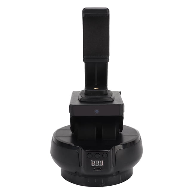 Cabezal Panorámico de Seguimiento de la Cara ai, Pantalla Visual de 1/4 Pulgadas de Tornillo Universal 9 Engranajes Ajustables Cabezales de Trípode Eléctrico Inalmbrico para