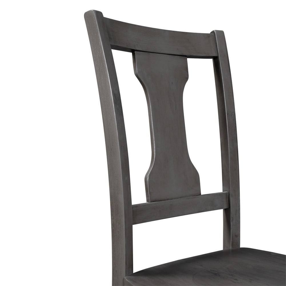Lowestbest Classic Dining Set, Wooden Table and 4 Chairs with Bench for Kitchen, Dining Room, Gray (Set of 6) Lowestbest Classic Dining Set, Wooden Table and 4 Chairs with Bench for Kitchen, Dining Room, Gray (Set of 6)