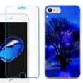 thumbnail image 1 of For Apple iPhone SE 2020 Case, Slim-Fit TPU Phone Case, with Tempered Glass Screen Protector, by OneToughShield ® - Star Trails Tree, 1 of 3