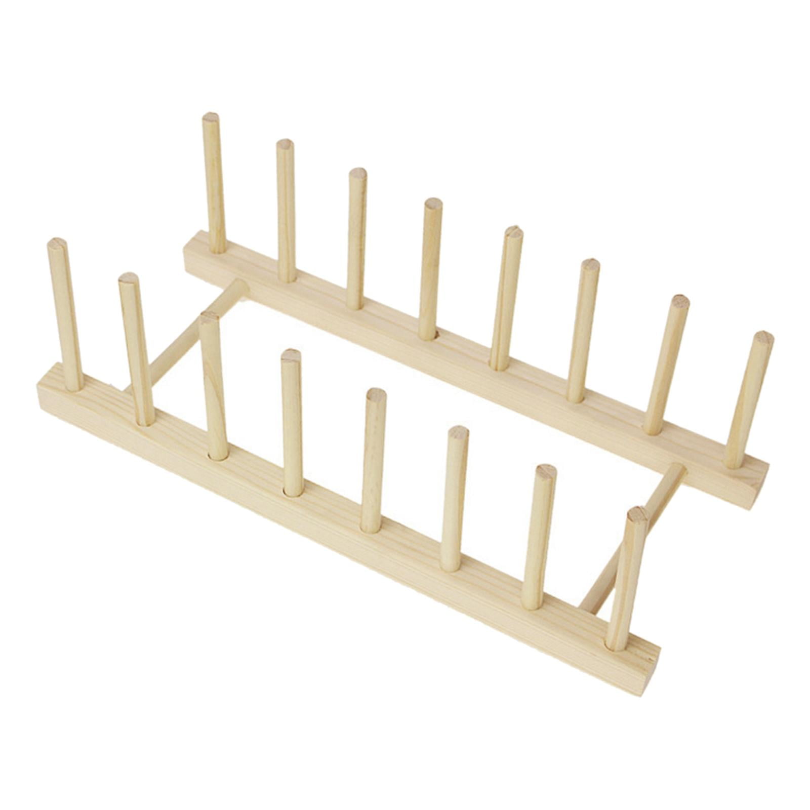 Thread Rack, Wooden Thread Holder Sewing Organizer for Sewing, Quilting