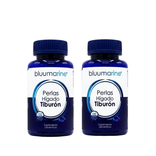 Dúo Bluumarine Perlas Higado Tiburón Suplemento Alimenticio