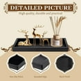 thumbnail image 3 of Black Bathroom Vanity Tray, Rustic Long Narrow Rectangle Farmhouse Wood Trays, Countertop Organizer Trays for Candle, Perfume, 15.7" L x 6.8" W, 3 of 4