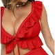 thumbnail image 3 of Augper Women's Bikini Solid Set Swimsuit Filled Bra Swimwear Beachwear, 3 of 8