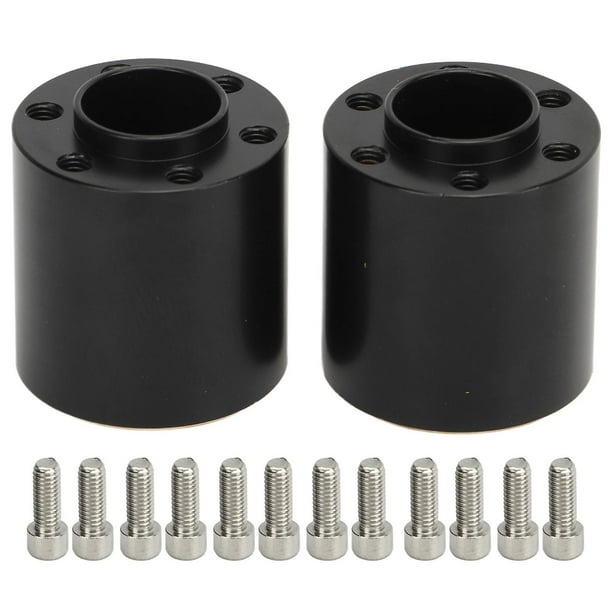 2Pcs Brass Hex Hubs for 1.9 & 2.2 RC Crawler, Widening Adapter for Axial SCX10 Capra for VS4 10 1/10 RC Crawler 22mm