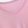 thumbnail image 5 of Fengqque Women's Plus Size Short Sleeve V-neck Modal Loose T-shirt Fashion Casual Solid Color Top Pink XXXXXL(XXXXXL), 5 of 6