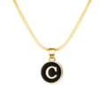 thumbnail image 2 of YYKihy A Z Capital Letter Initial Necklace For Women Chain Alphabet Pendant Gold Plated Clavicle Necklaces Collar Jewelry, 2 of 9
