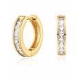 thumbnail image 1 of Aretes Pendientes Con Zirconia Aro Elegante, 1 of 4