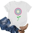 thumbnail image 2 of Leisuo Summer of School Shirt for Women Shirts Teacher T-Shirt Graphic Tees white, 2 of 4