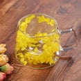 thumbnail image 5 of Double Wall Insulated Glass Mug with Real Preserved Flowers, Clear Coffee Cup with Handle for Hot & Cold Drinks, Elegant Tea Cup for Home Office Gift, 5 of 6