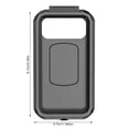 thumbnail image 2 of IPX8 Waterproof ABS Motorcycle Stand Holder 360 Degrees Rotatable Bracket Case Bicycle Mobile Phones Portable Fixing Support Rear View Mirror Small, 2 of 8