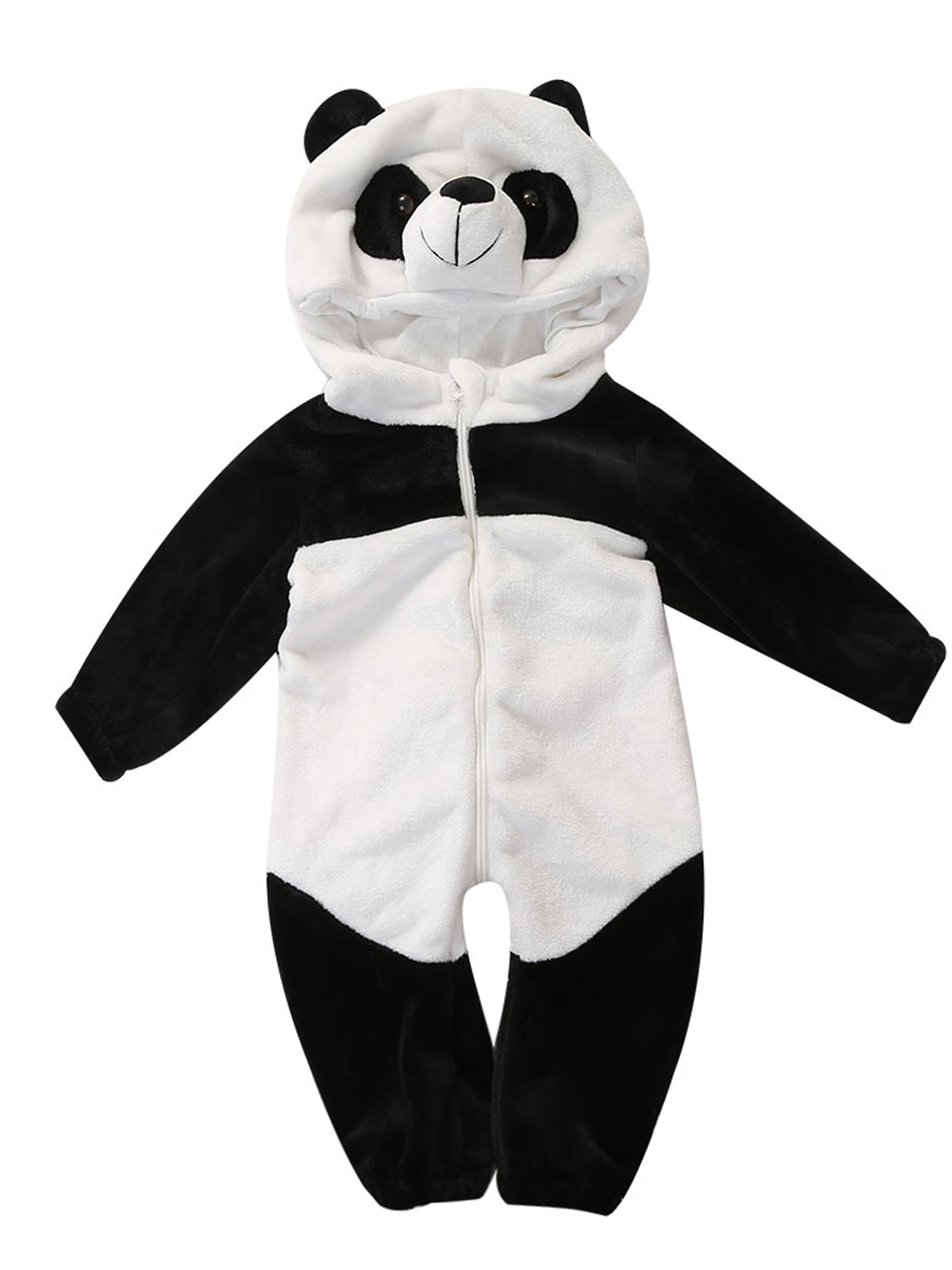 Suanret Cute Baby Girls Boys Panda Rompers Winter Soft Jumpsuit -