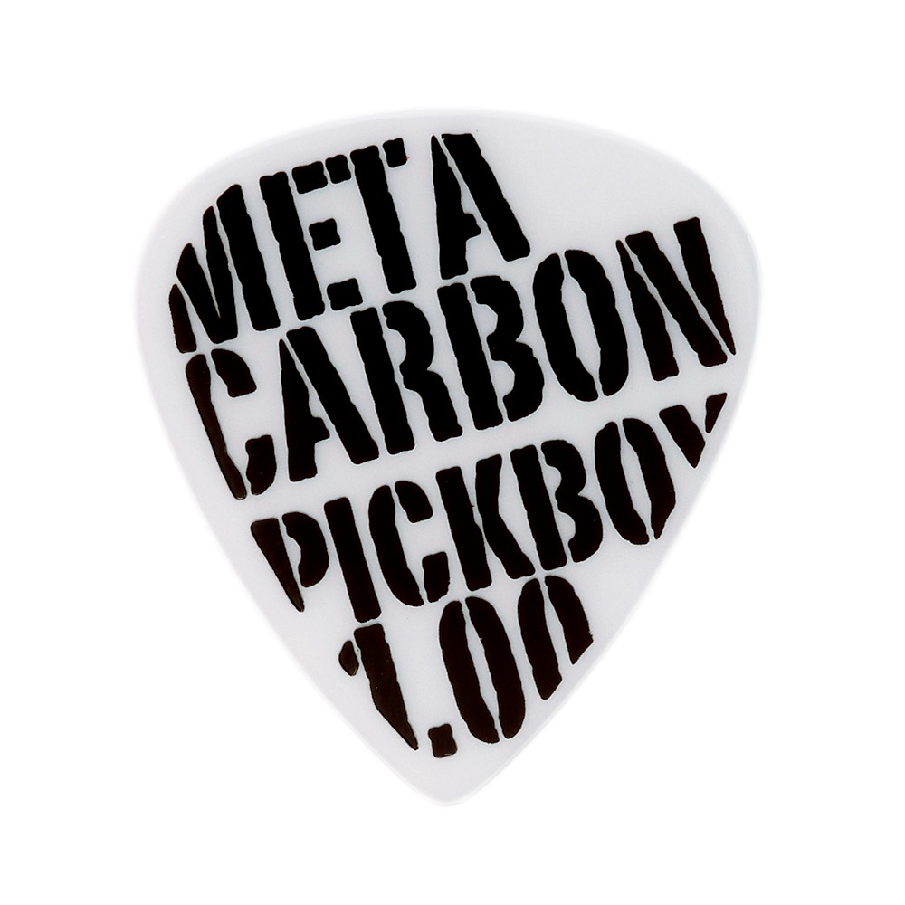 Pick Boy Meta Carbonate White Guitar Picks (10pack) 1.0 mm