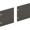 thumbnail image 1 of 48 in. Mod Laminate Doors, Slate Teak - Set of 3, 1 of 1