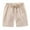 Beige, variant on lmcalzta Baby Girl Boys Shorts Drawstring Cotton Shorts for Toddler Athletic Shorts Solid Color 2 4 6 8 Years