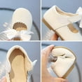 Baby Girl Cute Bow Multiuse Singlelayer Shoes 2024 Spring and Autumn