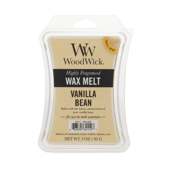 WoodWick Vanilla Bean 3 Oz. Wax Melts, 1 Pack of 6