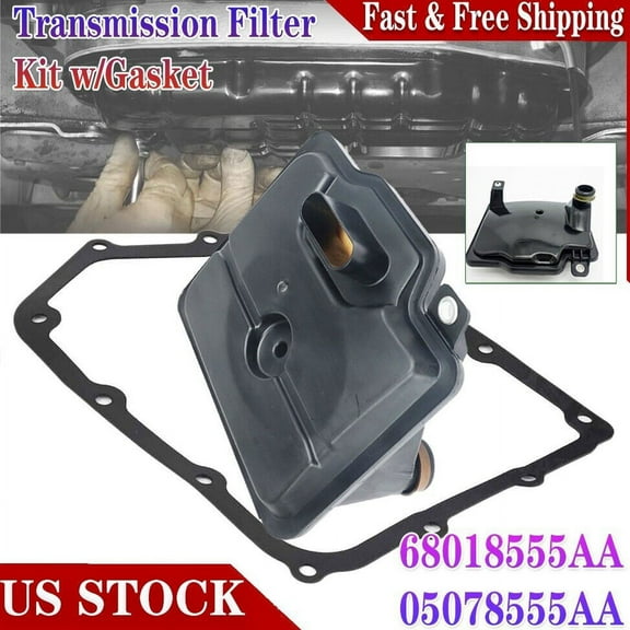 Transmission Filter KIT Pan Gasket for 07-20 Chrysler Dodge Ram 62TE 68018555AA
