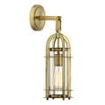 thumbnail image 3 of merrill warm brass five-inch one-light outdoor wall mount, 3 of 5