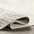 thumbnail image 5 of nuLOOM Kerry Textured Geometric Tasseled Area Rug, 6' x 6', Square, Kerry Cream, 5 of 9