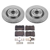 Ultimate Brakes Front Ceramic Brake Pad and Rotor Kit with Hardware WM80012