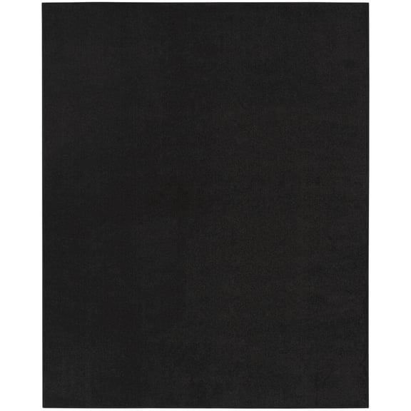 HomeRoots 479444 7 x 10 ft. Black Non Skid Indoor & Outdoor Area Rug