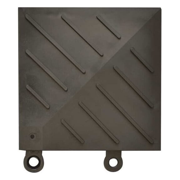 Notrax Ramp Inside Corner, 6 in W x PVC, Black 620K0066BL