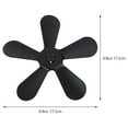 thumbnail image 2 of FUTUREORYY 1Pcs Aluminum Fireplace Fans Quiet Operation for Homeowners in Winter, 2 of 7