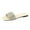 White, variant on OJinShaWanO Dearfoam Slippers Women Slide Women's Fashion Flat Bottom Open Toe Slippers with Diamonds Slippers Casual Comfortable Outdoor Beach Slippers